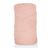 Virvė medvilninė pasukta peach apvali 4mm
